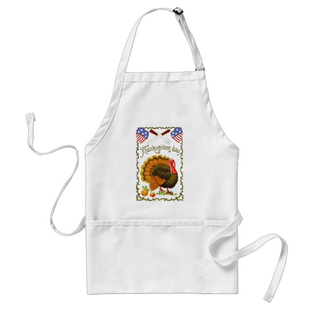 Vintage, Patriotic Thanksgiving Apron (Front)