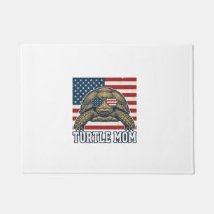 Vintage Patriotic Turtle Mum Shirt Design_1 Doormat