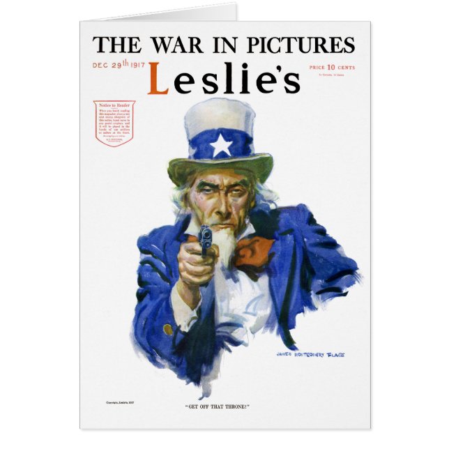 Vintage Patriotic Uncle Sam Magazine Cover Art (Front)
