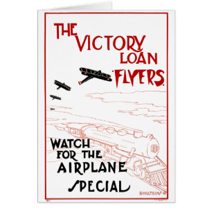 Vintage Patriotic, Victory Loan Flyers Aeroplanes