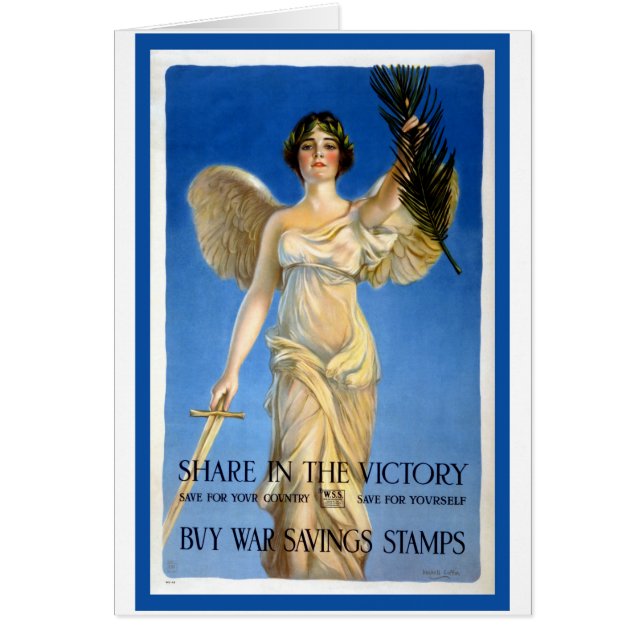 Vintage Patriotic Woman Angel, Buy War Bonds (Front)