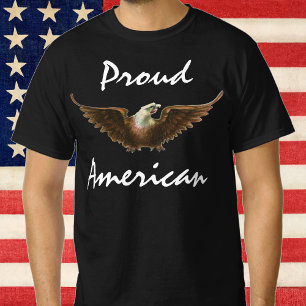 Vintage Patriotism American Bald Eagle Bird Flying T-Shirt