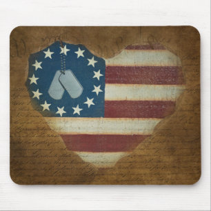 Vintage Patriotism Mouse Mat