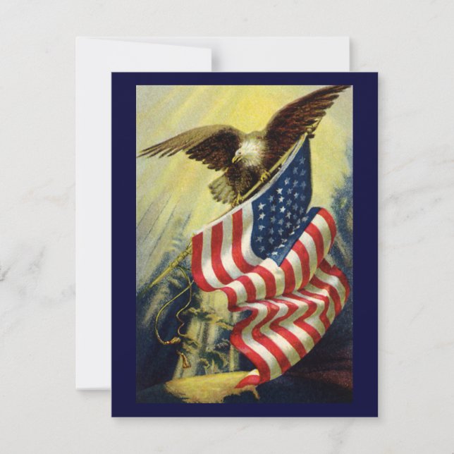 Vintage Patriotism, Patriotic Eagle American Flag (Front)