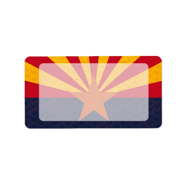Vintage Pattern Arizonan Flag Label (Front)