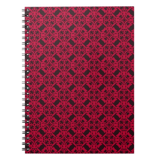 Vintage pattern art designabstract, antique, arabe notebook (Front)