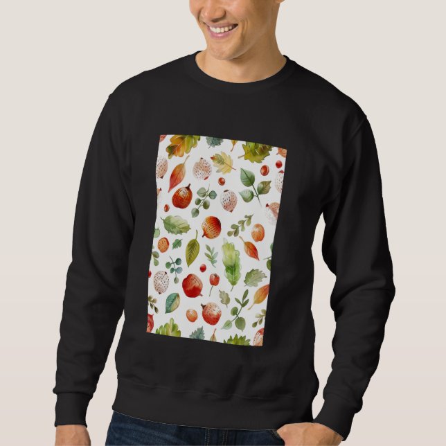 Vintage Pattern Art Hazelnut Sweatshirt (Front)