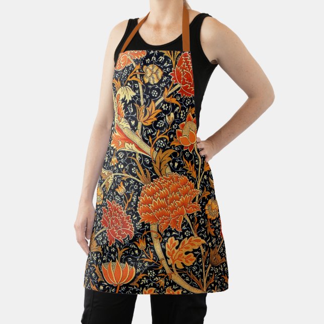 Vintage pattern, Cray, by William Morris Apron (Insitu)