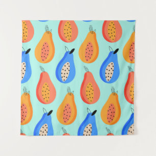 vintage pattern. Cute citrus summer fruit. illustr Tapestry
