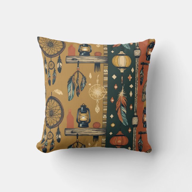 Vintage pattern design cushion (Front)