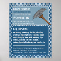 Vintage Pattern & Duster, Housekeeper, Maid