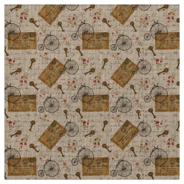 vintage pattern fabric (Swatch)