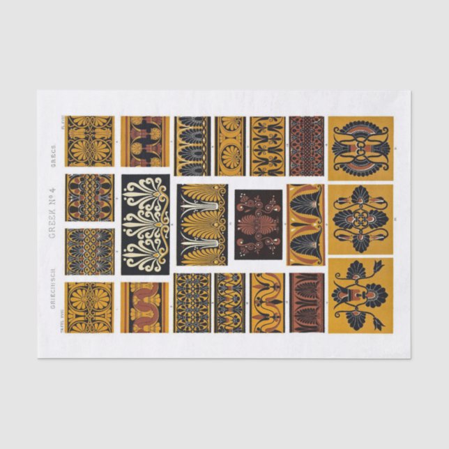 Vintage pattern for decoupage tissue paper (Front)