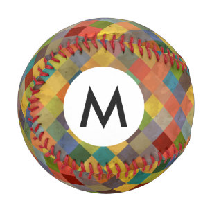Vintage pattern. Geometric. Baseball