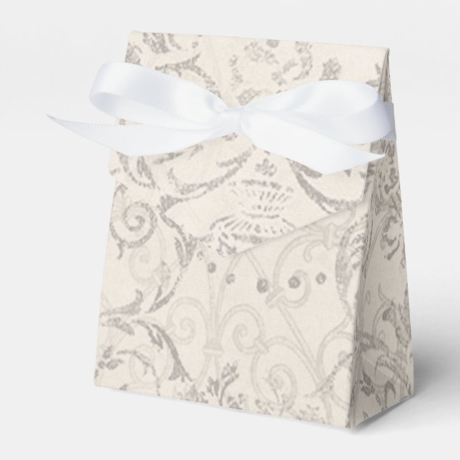 Vintage Pattern Glamour Chic Elegant Party Favour Box (Front Side)