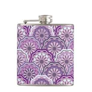 Vintage Pattern Hip Flask