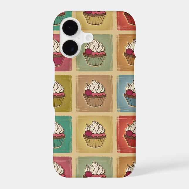 Vintage pattern made of cupcakes (Back)