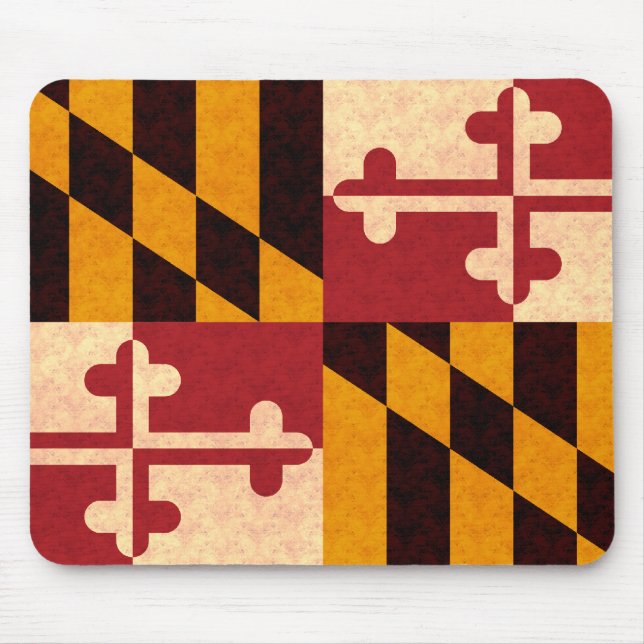 Vintage Pattern Marylander Flag Mouse Mat (Front)