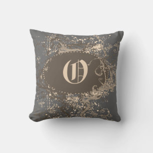 Vintage Pattern Monogram O Cushion