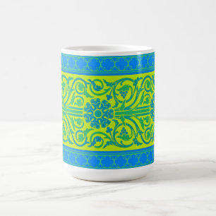 Vintage Pattern Retro 70's Colour Cup Mug