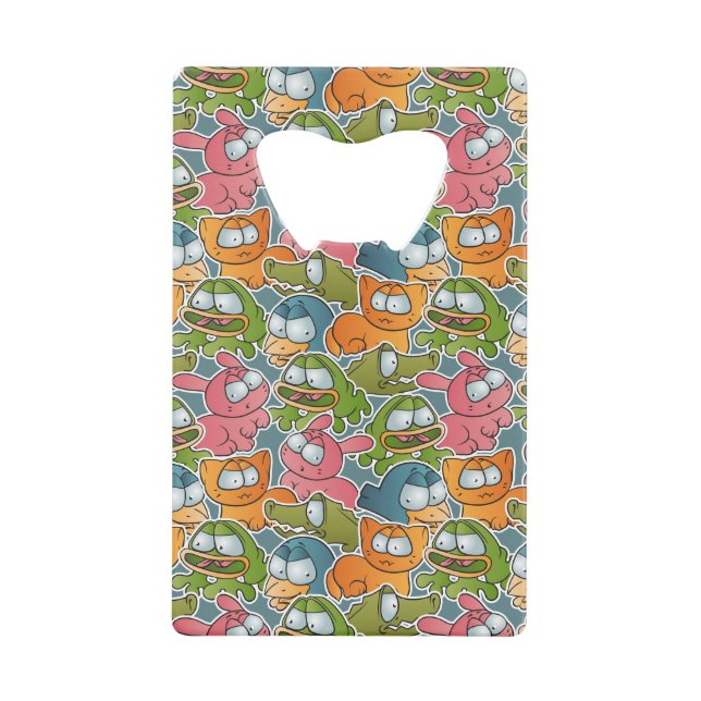 Vintage pattern with cartoon animals (Front)
