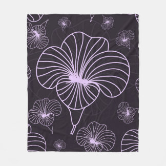 Vintage pattern with floral theme. Background with Fleece Blanket