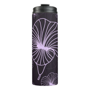 Vintage pattern with floral theme. Background with Thermal Tumbler