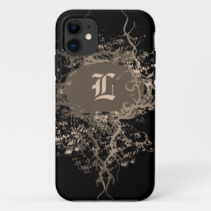 Vintage Pattern with Monogram L iPhone 11 Case
