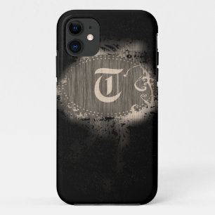 Vintage Pattern with Monogram T iPhone 11 Case
