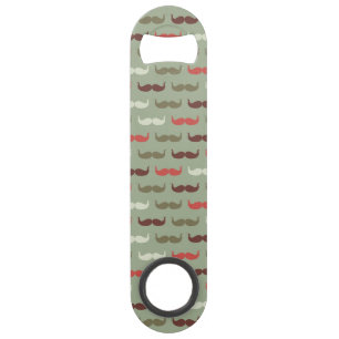 Vintage pattern with moustache