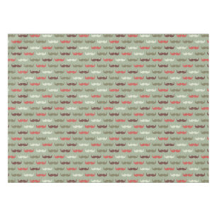 Vintage pattern with moustache tablecloth