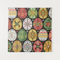vintage pattern with pysanky. Easter eggs pattern.