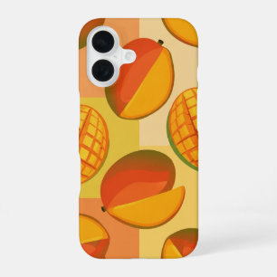 Vintage Pattern with Stylised Mangoes iPhone 16 Case