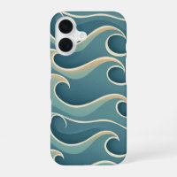 Vintage Pattern with Stylised Waves