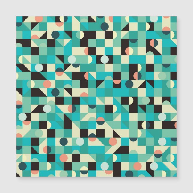 Vintage pattern with triangles and circles. (Front)