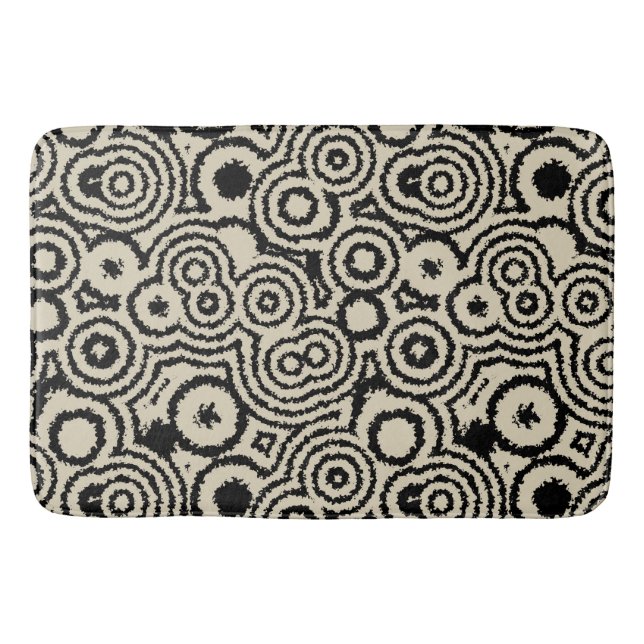 Vintage patterns   bath mat (Front)
