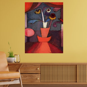 Vintage Paul Klee - Abstract Floral Poster