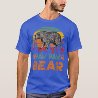 Vintage Paw Paw Bear  Funny Fathers Day  T-Shirt