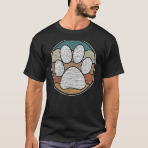 Vintage Paw Print Dog Cat Pet T-Shirt