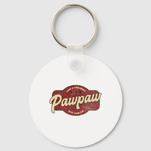Vintage Pawpaw Like A Grandpa But Cooler - Grandpa Key Ring
