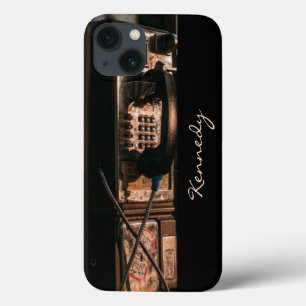 vintage payphone phone antique retro iPhone 13 case