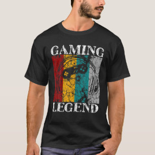 Vintage PC Gamer Gaming Legend Funny Video Games L T-Shirt