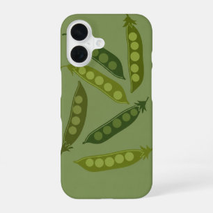 Vintage Pea Pod Pattern iPhone 16 Case