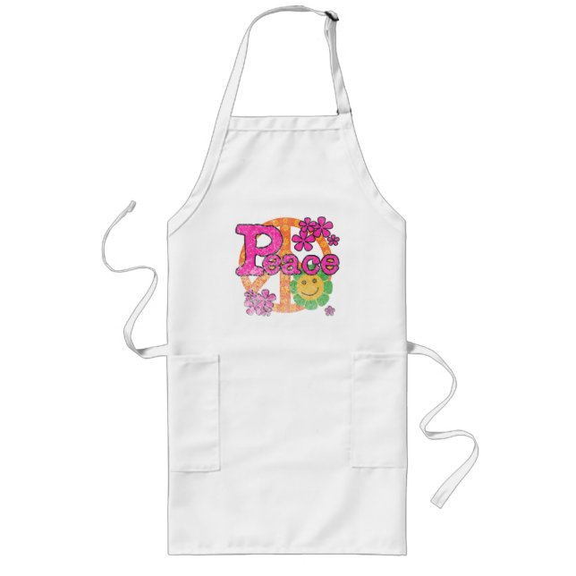 Vintage Peace Long Apron (Front)