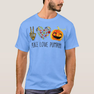 VIntage Peace Love Pumpkin Happy Halloween For Men T-Shirt