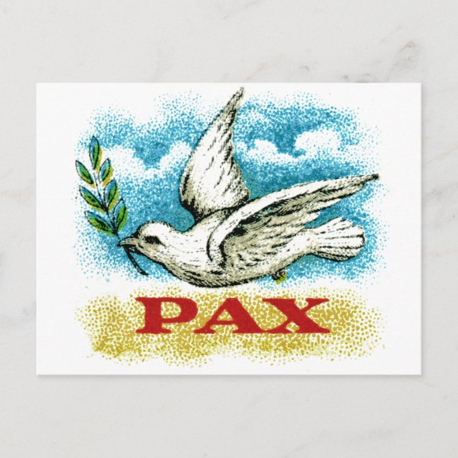 Vintage Peace on Earth Postcard (Front)