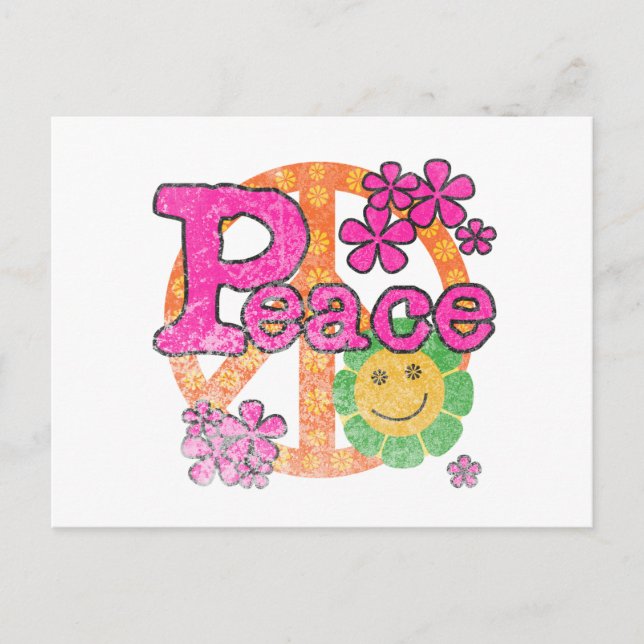 Vintage Peace Postcard (Front)