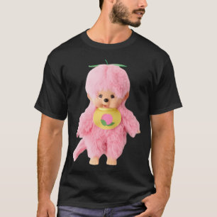 Vintage Peach Costume Monchhichi Doll Sticker T-Shirt