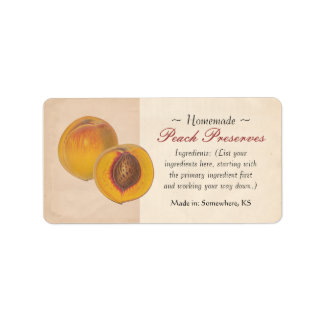Vintage Peach Labels