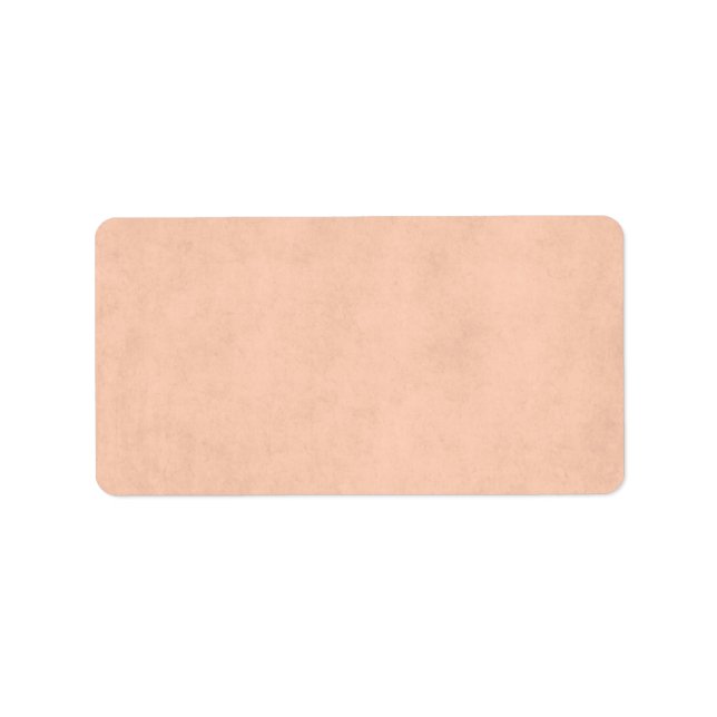 Vintage Peach Parchment Antique Paper Template Label (Front)